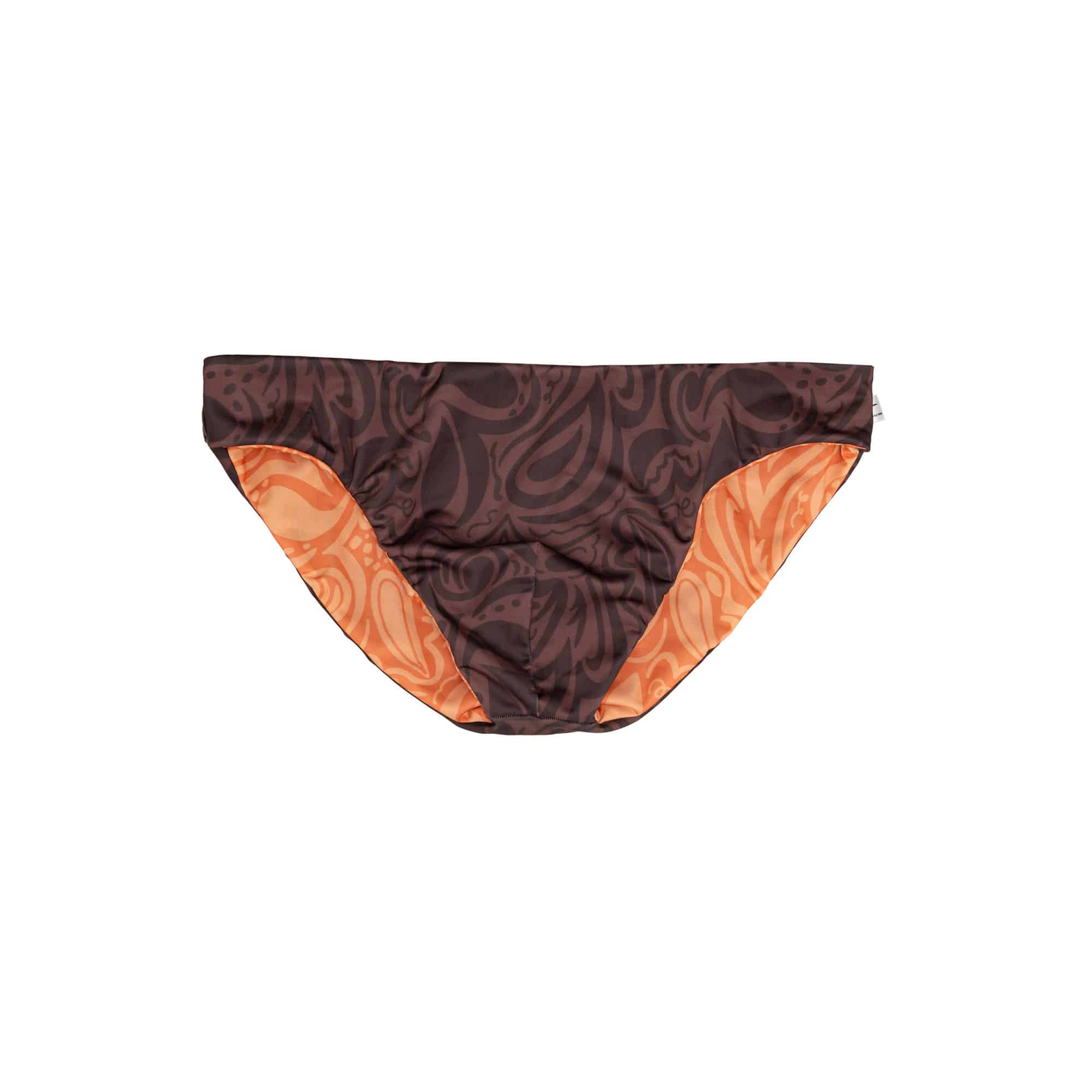 Swimbrief Reversible (Brown & Orange)