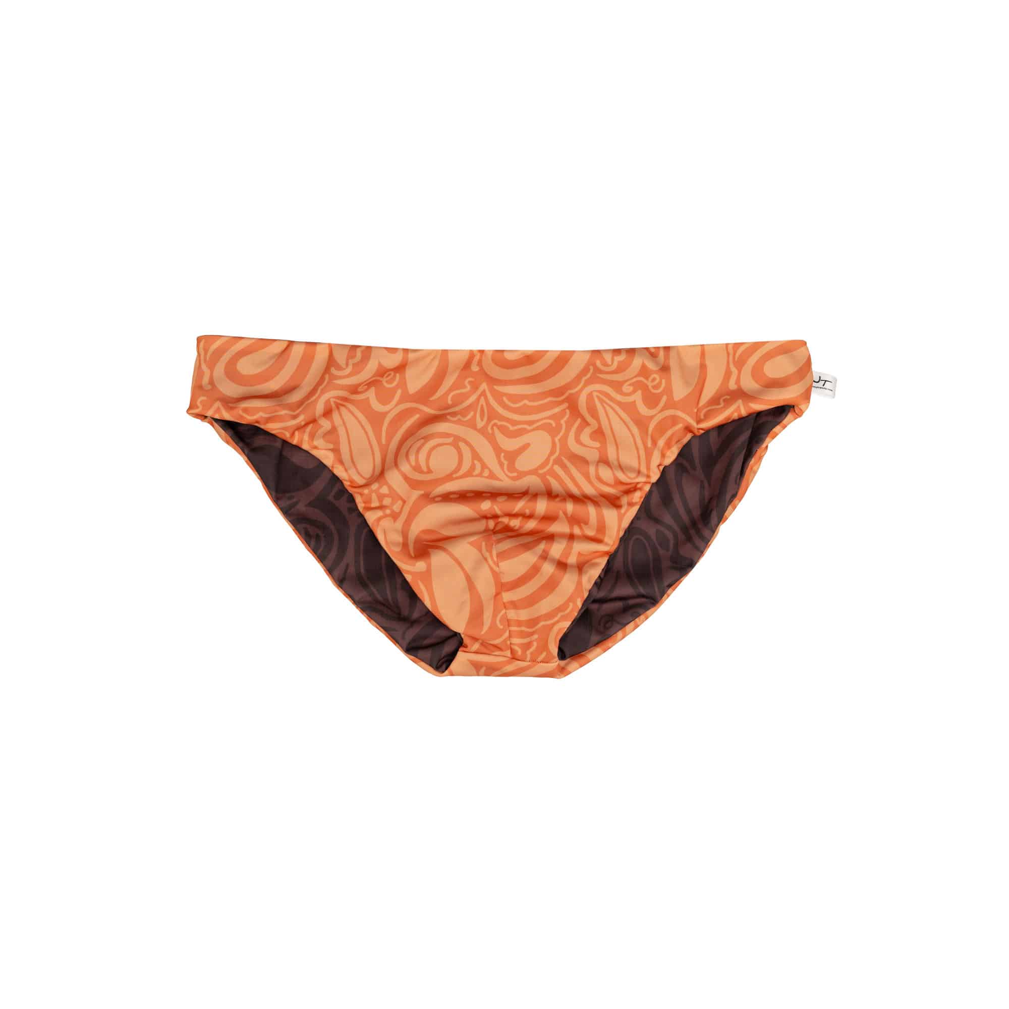 Swimbrief Reversible (Brown & Orange)