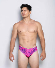 Swim Jock Botanical Purple