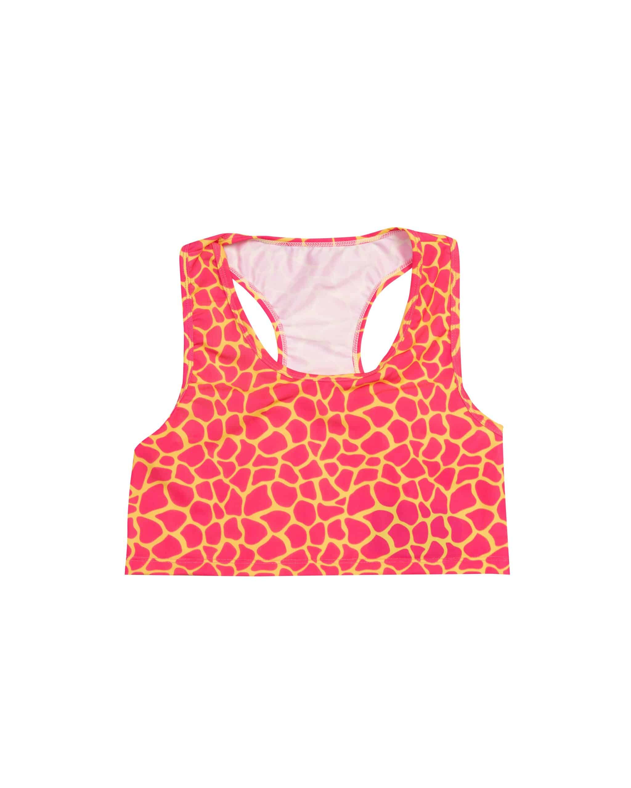 Crop Top Fuchsia Giraffe