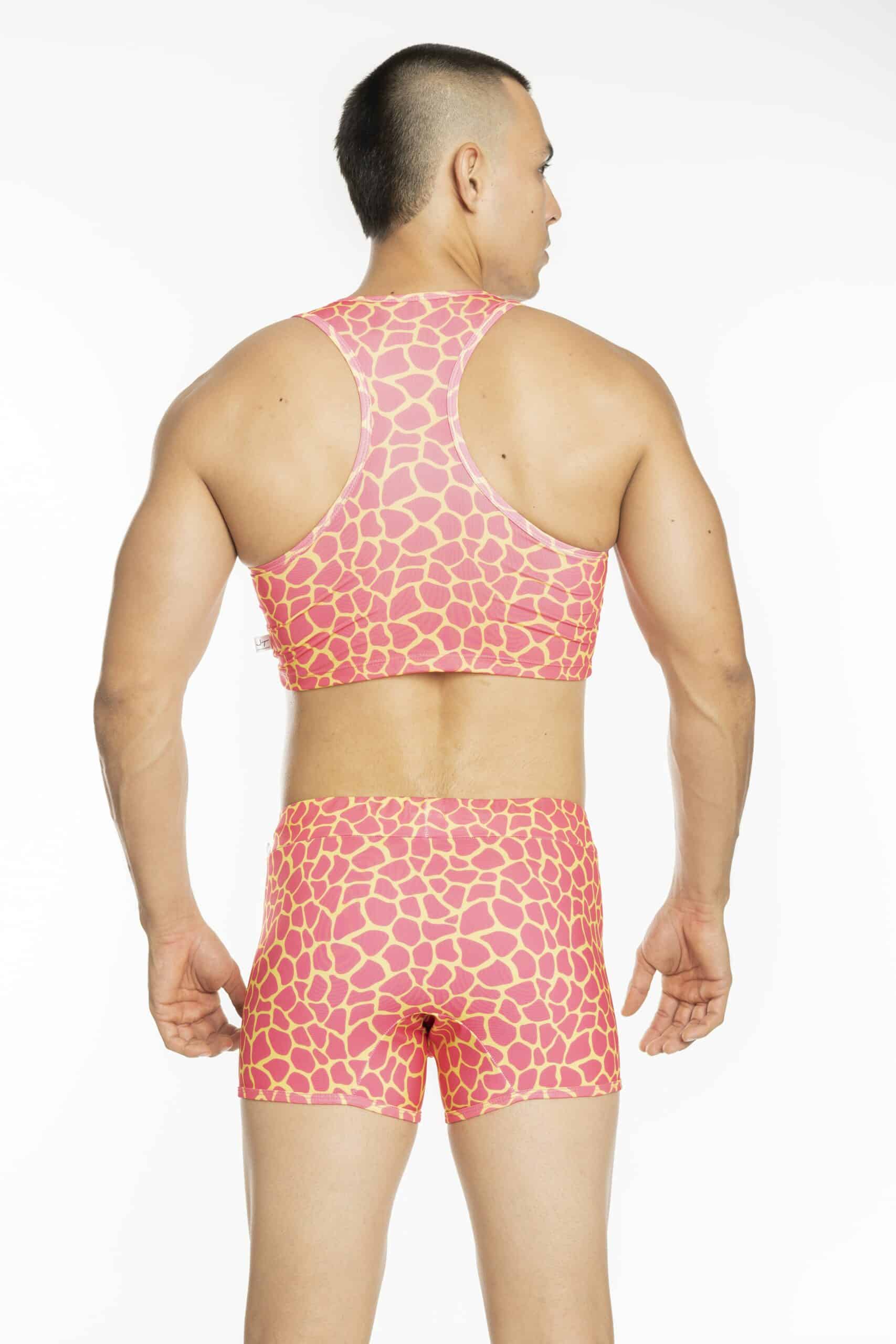 Crop Top Fuchsia Giraffe