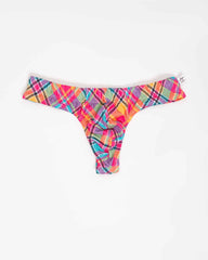 Underwear Thong Stripe Pastel